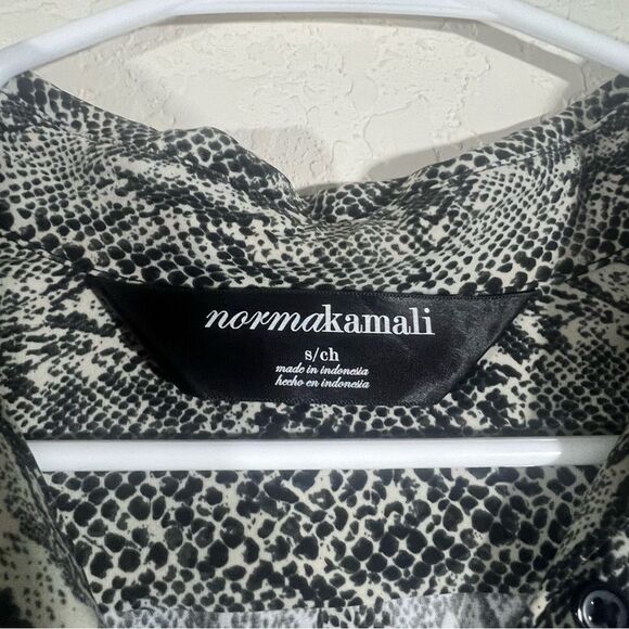 Norma Kamali Snake Print Jersey Knit Dress Women’s Size Small - Picture 5 of 8
